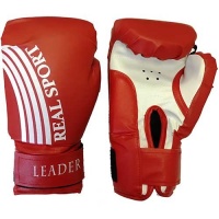 Перчатки боксерские LEADER  6 унций, красный